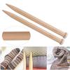 1 Pair Wooden Crochet Hook Knitting Needle Hand Weaving Tool for Scarf Sweater Blanket25mm