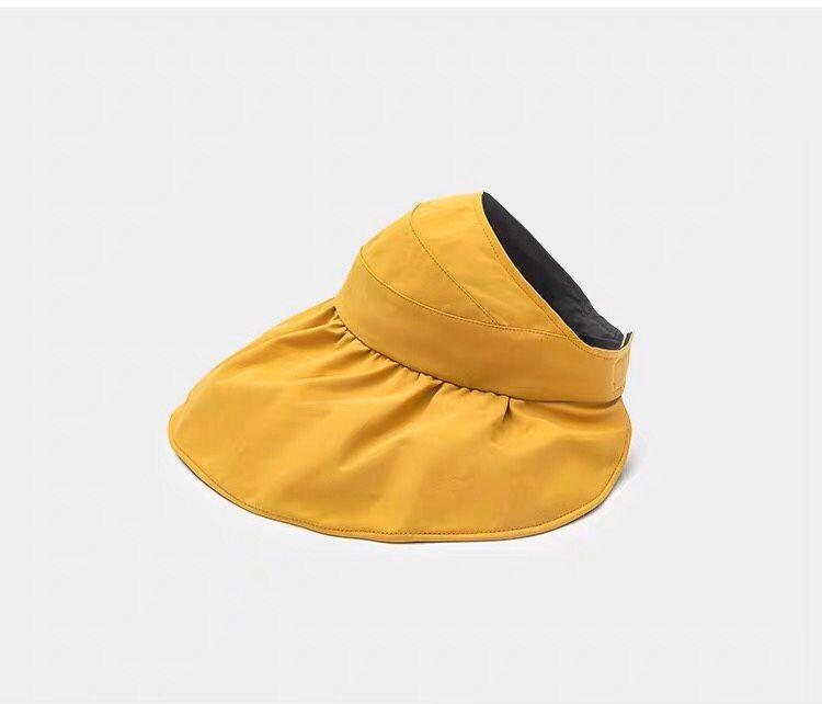 Japanese empty hat women's summer vinyl bucket hat sunshade sunscreen face hat