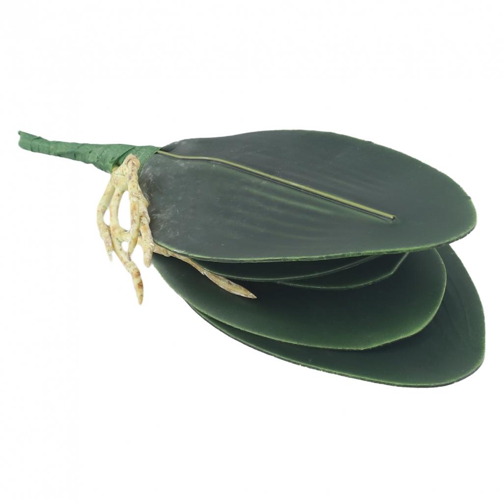 PVC Artificial Butterfly Orchid Silk Leaf Fake Flower Garden Party Home Decor Uk