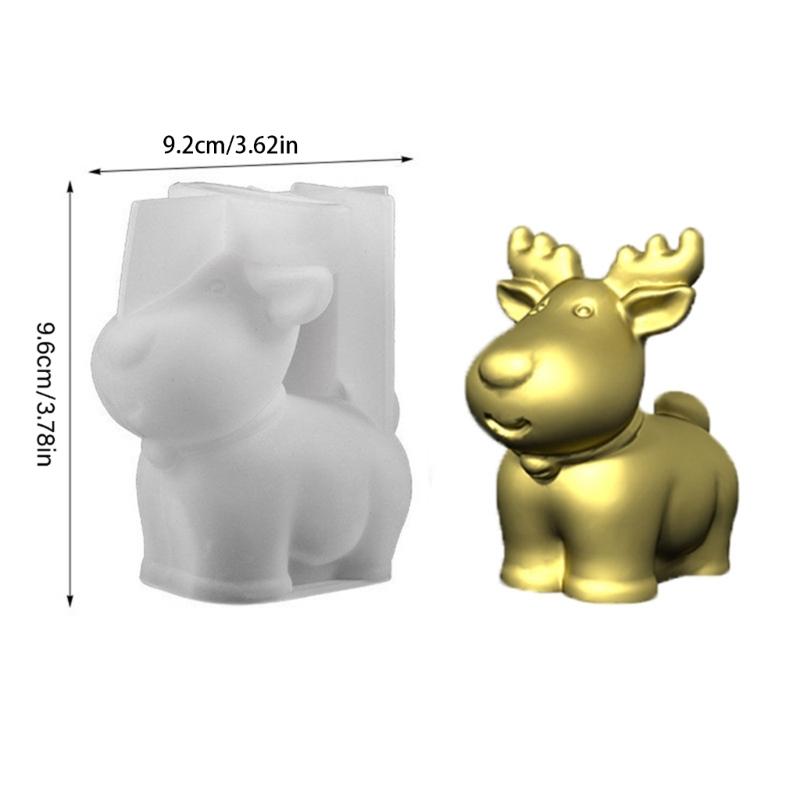 Food Grade Silicone Christmas Mould for Handmade Candle Craft Art Projects Easy Releases