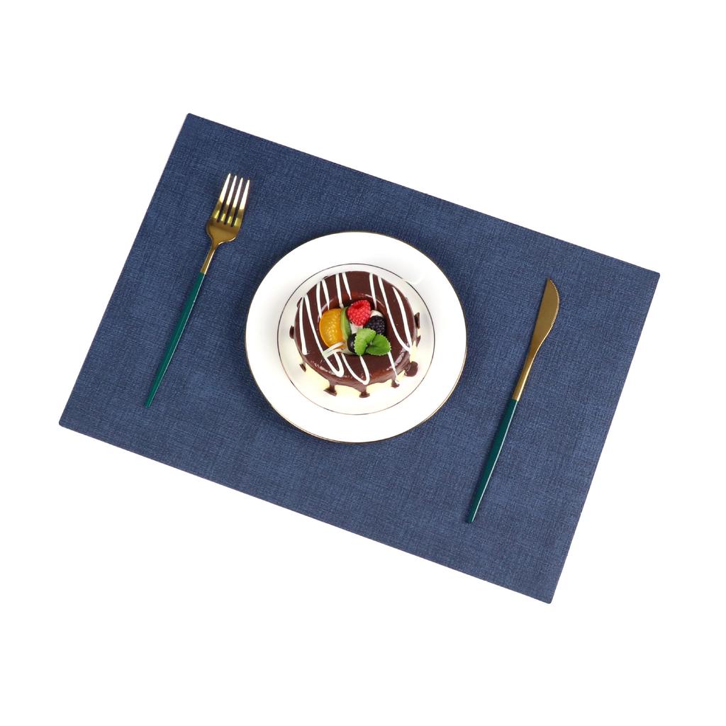Placemat, tableware, tablecloth, premium cloth pattern, dining table mat, square thermal insulation mat, plate mat, coaster, washable