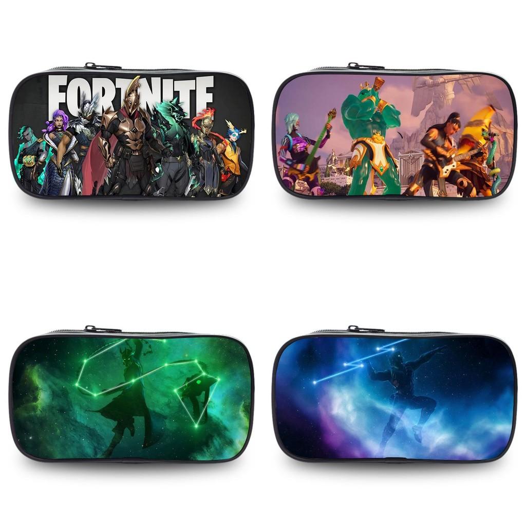 Night Fortress Pen Case Large Capacity Double Layered Design Patterns Diverse