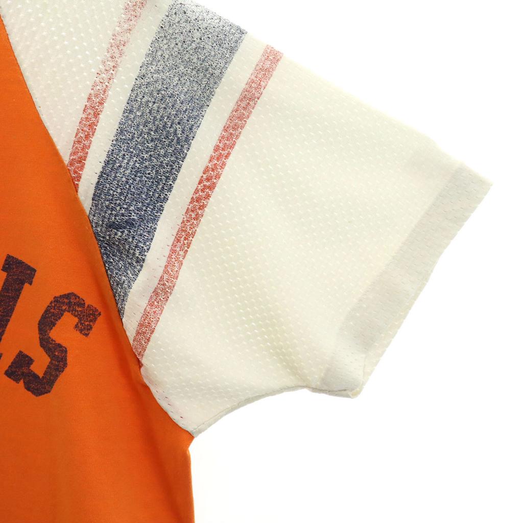 Champion 70s Vintage USA made bar tag Short sleeve V-neck football T-shirt Men's Used