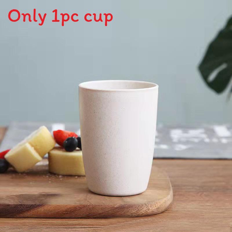 Wheat Straw Circular Mouthwash Cup With Modern Design Suitable For Gifts