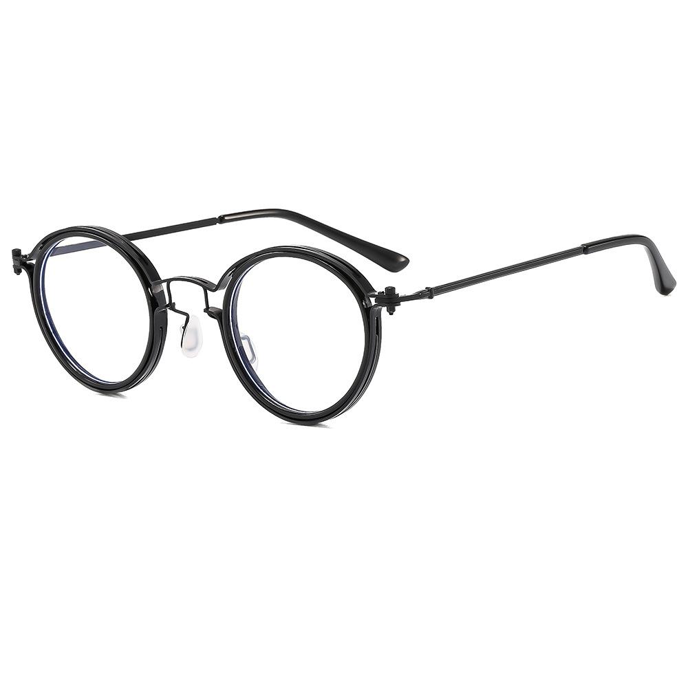 Sweeping Black Storm Li Chengyang Glasses Sun Honglei With Frame Round Retro Men'S Trendy Sunglasses Uv-Proof Sunglasses