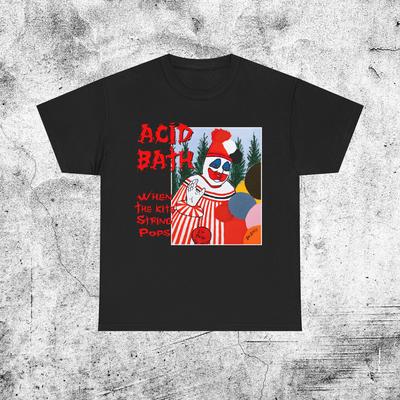 Acid Bath Tand Kids Tshirt When the Kite String Pops Sludge Metal Hardcore Punk Rock 90s Bootleg Heavy Cotton Tee
