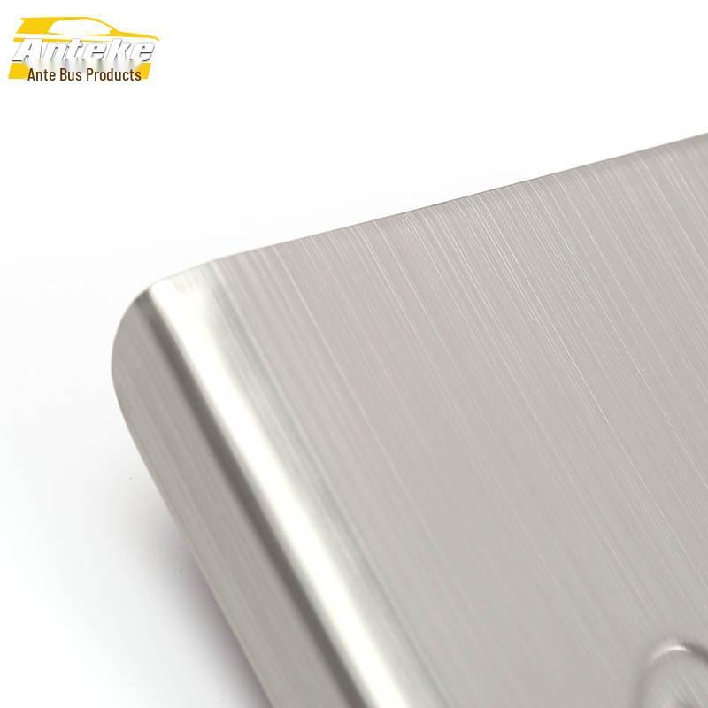 Hongguang S Stainless Steel Anti-Scratch Welcome Pedal Scuff Sticker