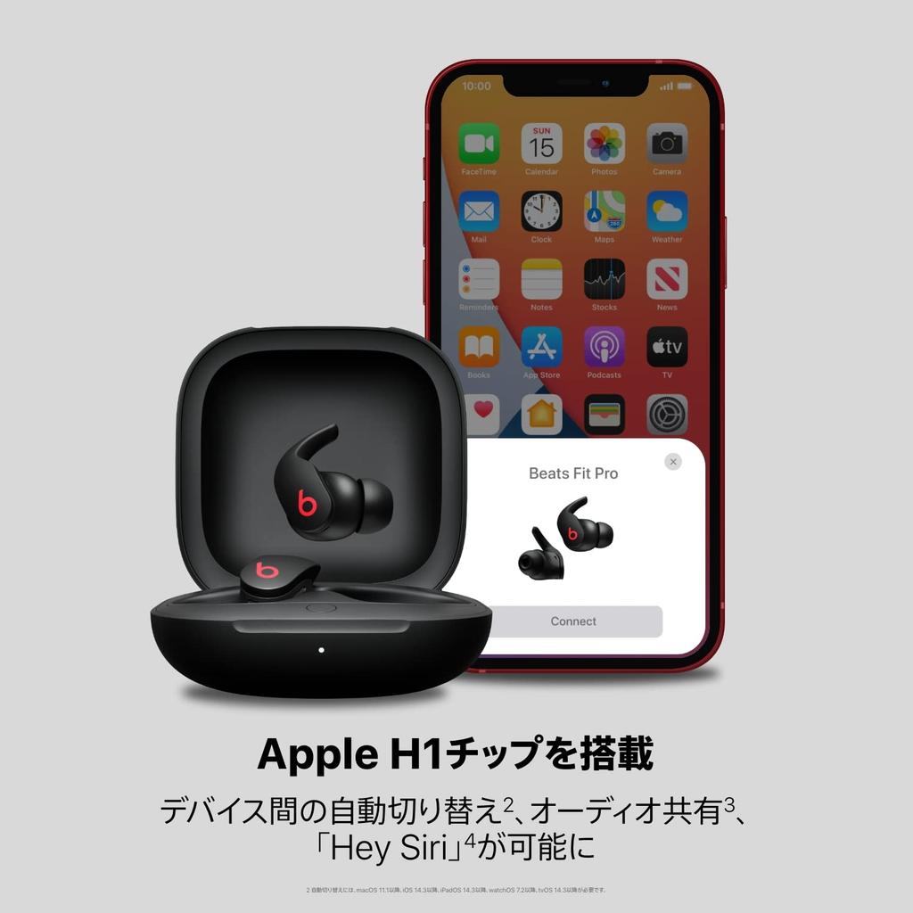 Beats Fit Pro - Noise Canceling Earbuds - Active Noise Cancellation, Spatial Audio Enabled, IPX4 Rated, Sweatproof Earbuds, - Black