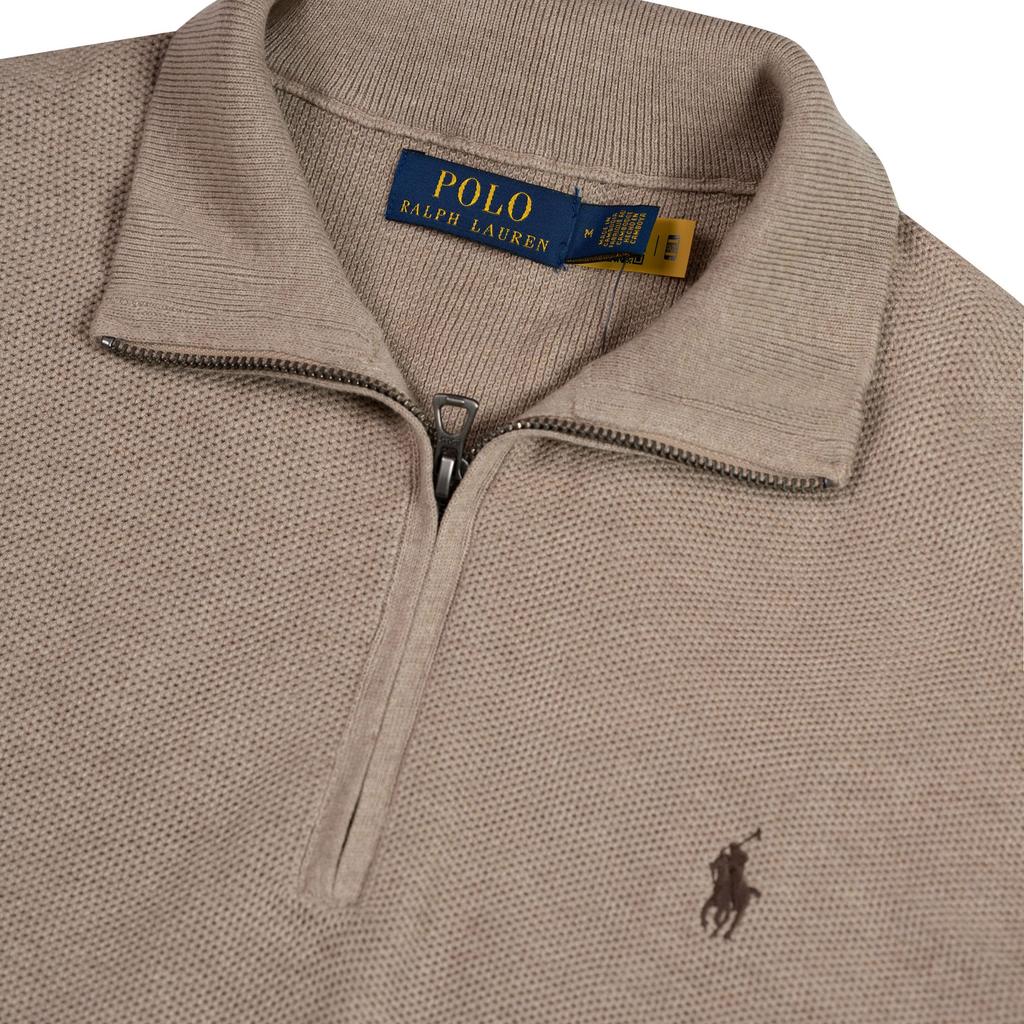 Polo Ralph Lauren Pony Logo Embroidered Half-Zip Long Sleeve Knit Top Men Tops MNPOSWE16821577-101