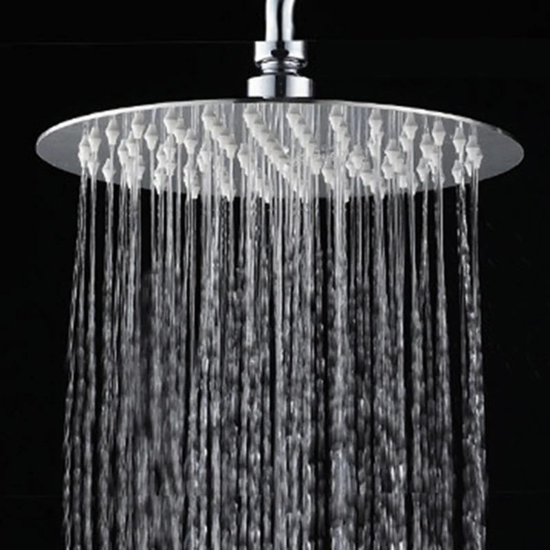 10/8/6 Inch Square/Round High Quality Stainless Steel Ultra-Thin Waterfall Shower Heads Rainfall Shower Head Rain