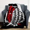 Attack Titan Flannel Blanket Throw Blanket Soft Warm Sofa Bed Camping Car Home Decor Unique Christmas Gift C9301399