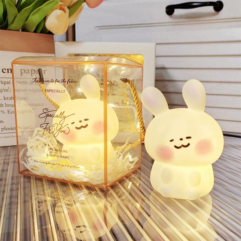 Cute Animal Night Light For Kids Nursery Sleeping Lamp Touch Control Night Light For Breastfeeding Toddler Decor Christmas Gifts
