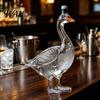 Bar Cabinet Decoration 3D Animal Whiskey Decanter, 350ml Decorative Bottle, Glass Bird Liquor Display Bottle Artistic Decanter for Wine Spirits