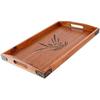 Solid Wood Serving Tray,Wooden Trays for Tea/Coffee/Wine/Food-Used As Rectangular Wooden Platter/Decorative Tray/Breakfast Tray/Party