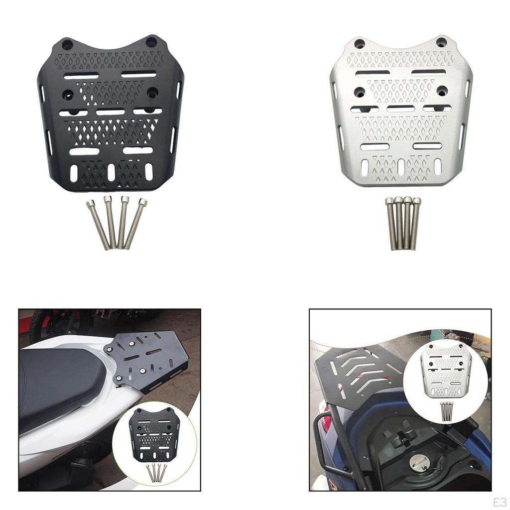 Motorbike Rear Luggage Rack Aluminum Alloy Multipurpose Sturdy Cargo Carrier for