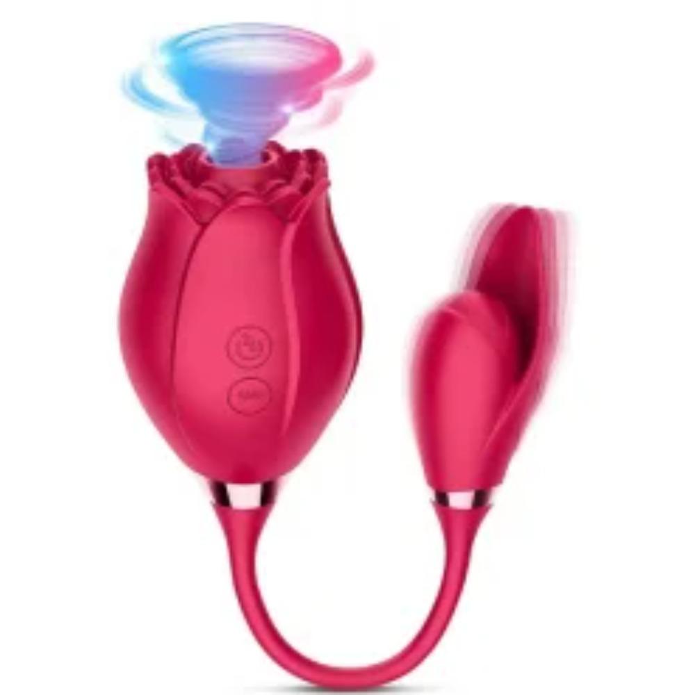 Rose Clitoris Suction Vibrator Egg for Women Stimul Nipple Vagina Sucker With Dildo Masturbators Rousing Sex Toys for Adults 18