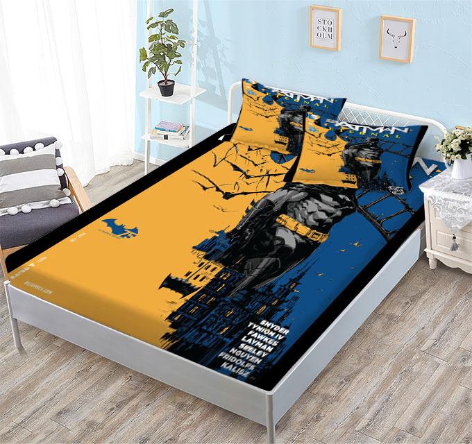 Mattress (Single Piece) Three-Piece 3D Digital Printing Cartoon Animation Character Batman Mattress Set