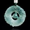 Blue Water Jadeite Double Dragon Pendant for Prosperity