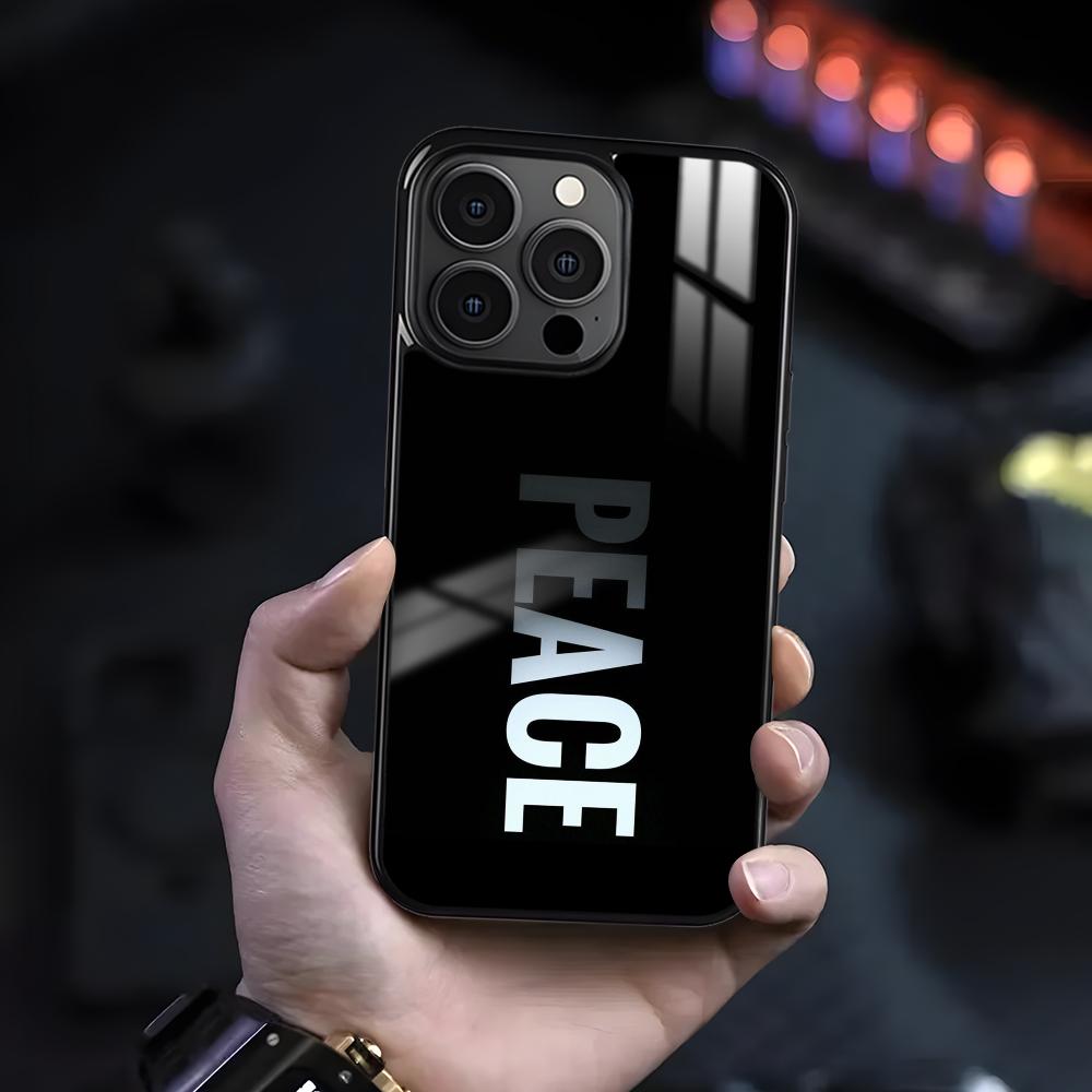 For Peace no War Phone Case For iPhone 16 15 14 13 12 11 Pro Max Plus Mini Magnetic Magsafe Wireless Charging Cover