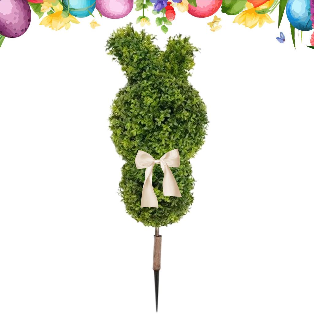 Faux Plants Easter Bunny Greenery Spring Decor Faux Tree Outdoor Decor Garden Stakes for Bedroom Living Room Balcony Office