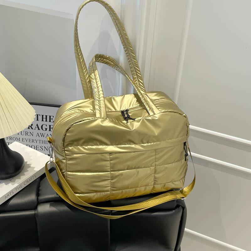 New Solid Color Soft Quilted Women's Handbag Shoulder Underarm Bag Lightweight and Simple Large-capacity Handbag