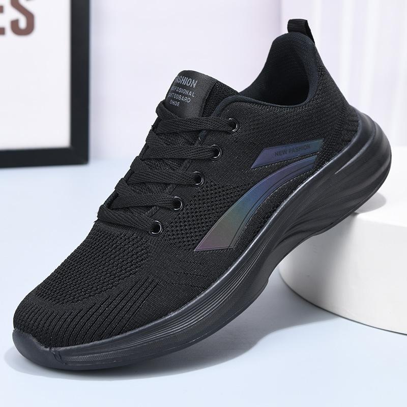 

Women s shoes 2024 autumn new comfortable fly-woven breathable running sneakers EVA soft-soled lightweight women s casual shoes 40