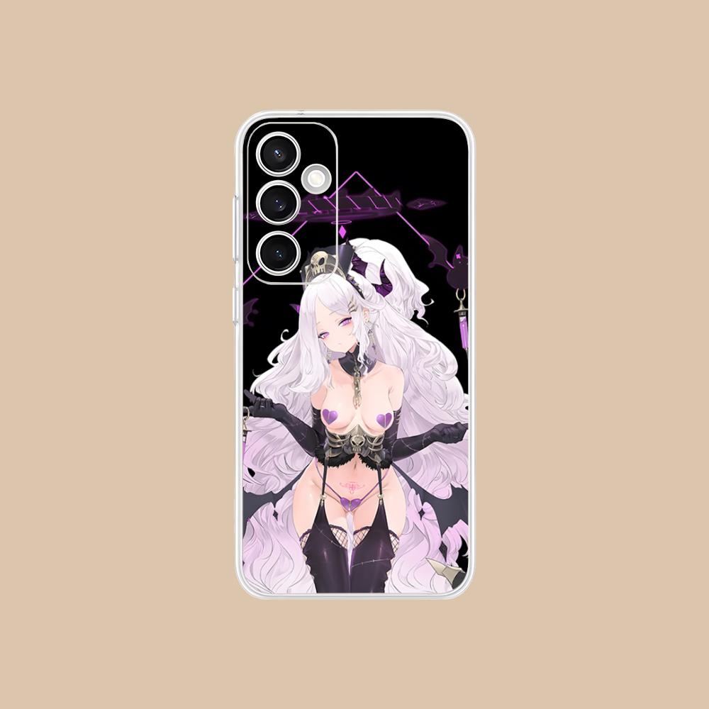 Blue Archive Hina Mobile Phone Case for Samsung Galaxy S25 S24 S23 S22 S21Plus FE Ultra Clear Colour Protective Luxury Cover