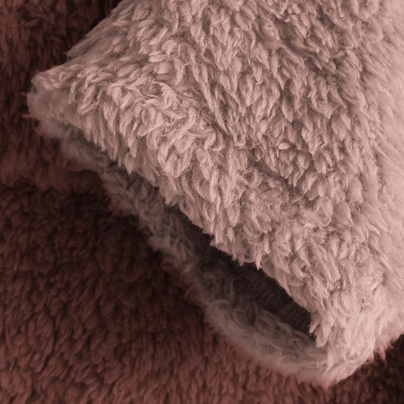 Autumn Street Fashion Velvet Women Loose Clothes Animal Pattern