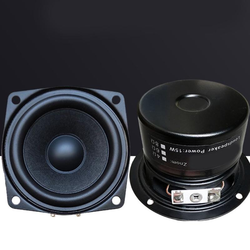 2.5Inch Full Frequency Horn 4Ohm 15W Subwoofer Loudspeaker for Home Amplifiers Auditory Projects with Dynamic Sound