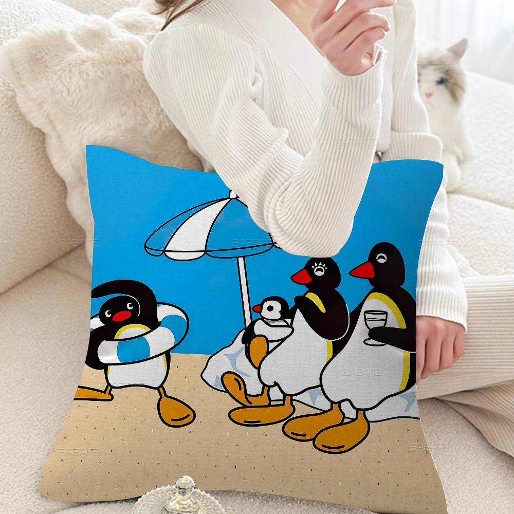 Funny P-PinguS Cute Cartoon Pillowcase toon Gift Cushion Cover Bedroom Home Sofa Chair Seat Decor pillow case