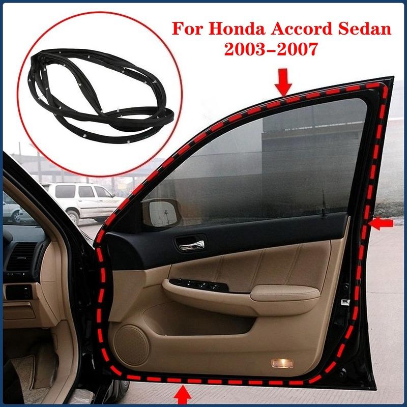 Front Left/Right Side Door WeatherStrip Rubber Seal for Honda Accord Sedan 2003-2007 OEM 72365-SDA-A01 72325-SDA-A01