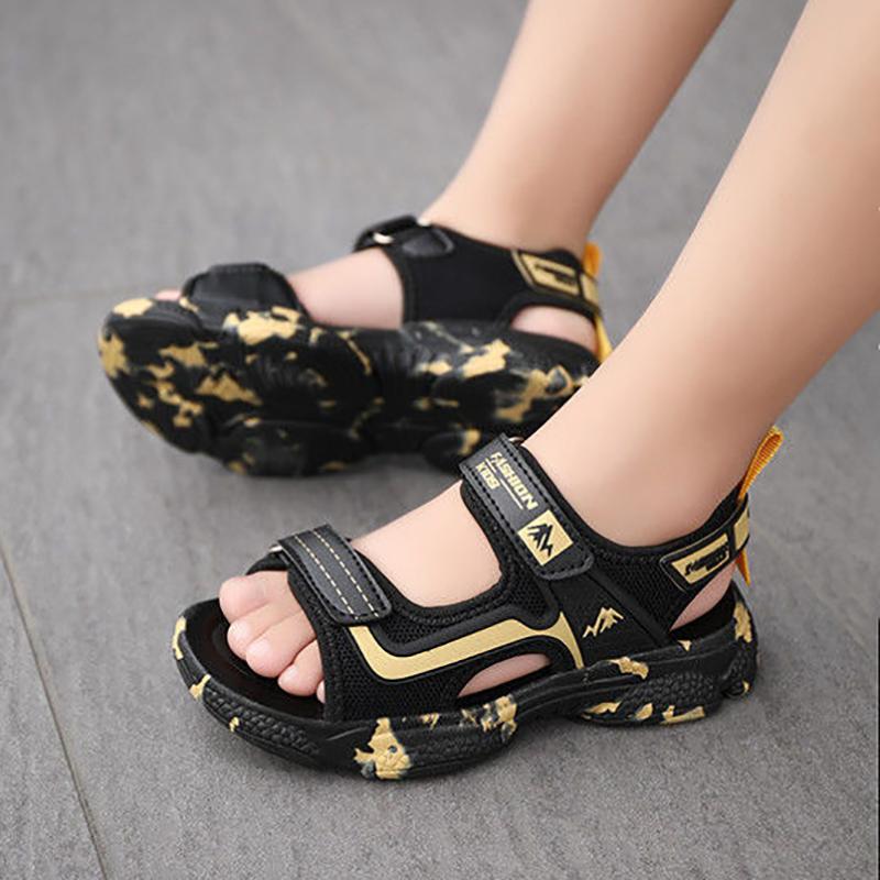 Sandalias de cuero para niños de verano zapatos de playa para niños  estudiante zapatos antideslizantes de suela suave comprar a buen precio —  entrega gratuita, reseñas reales con fotos — Joom