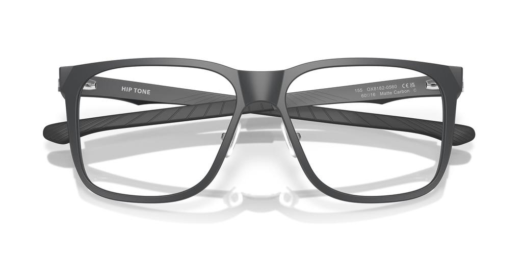 Oakley Eyeglasses Frame Frame Color Matte Lens Demo Lens 58mm Men's 0OX8182, (Front) Carbon, Color