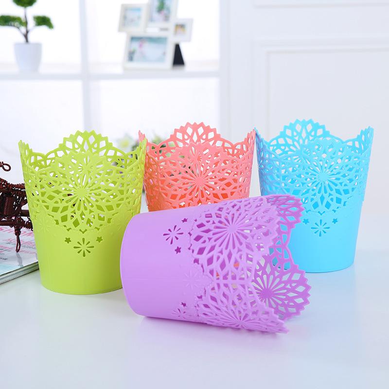 Spitzen-Hohlstifthalter, Tisch-Mülleimer, Schreibtisch-Organizer für Büro, Schule, Zuhause, Schreibtisch-Zubehör