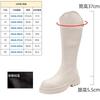 Thick-soled knight boots women's new spring and autumn single boots thin boots high boots but knee boots increase in height