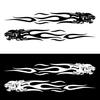 1Pair Stylish Tiger Flame Self-adhesive Car Sticker Truck Body Reflective Decal