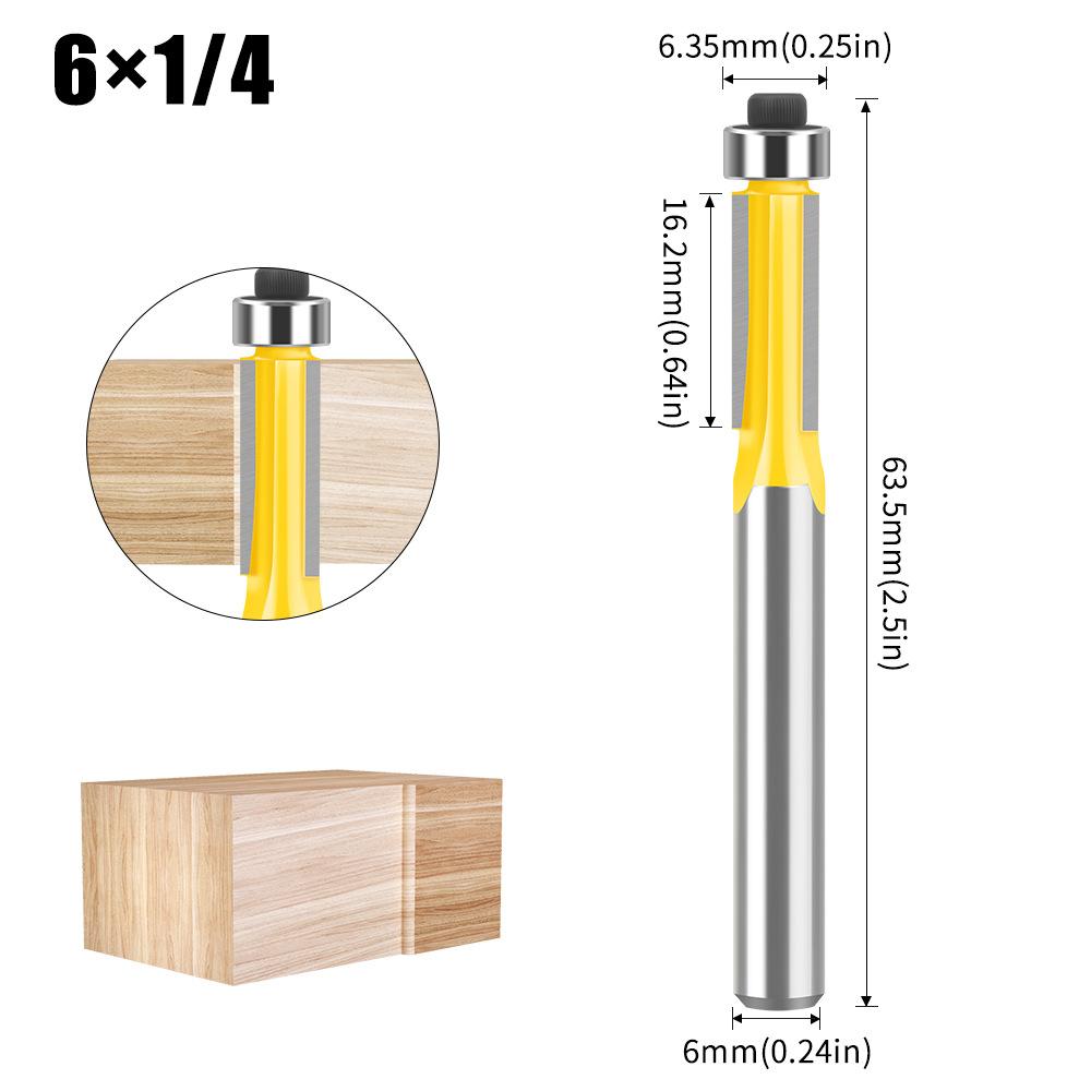 Three-Blade Trimming Knife Woodworking Router Milling Woodworking Milling Cutter Trimming Machine Milling Cutter Imitation Slotting Knife Knife