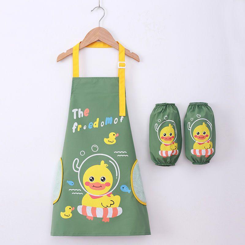 Tablier imperméable, vêtements de dessin pour enfants, élèves du primaire portant des couvertures de cuisine, vêtements de protection pour le dessin des hommes et des femmes de la maternelle