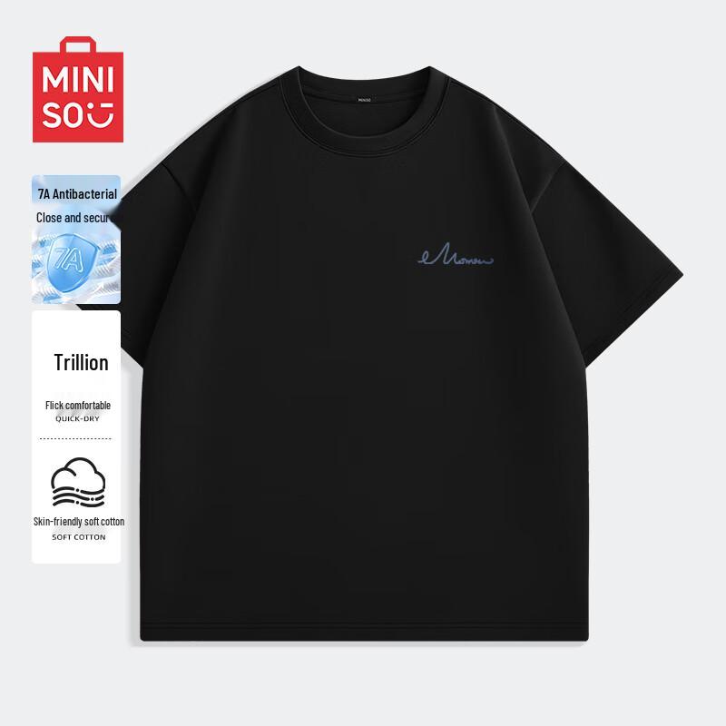 MINISO Men s Antibacterial Cooling Short Sleeve T-Shirt L