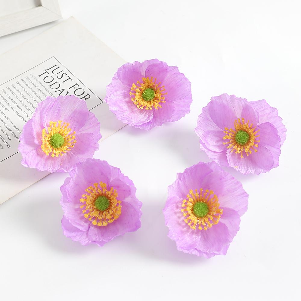 5/10/20Pieces Of Artificial Flower Head For Christmas Home Decoration Room Garden Wedding Decor DIY Gift Box Wreath Accessories