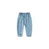 Boys' Pure Color Denim Children's Clothing Summer Children Casual Jogger Pants Mid Waist Anti Mosquito Pants Children's Thin Pants