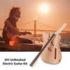 DIY Electric Guitar Kit: Semi-finished Rock Musical Instrument with Body and Neck.