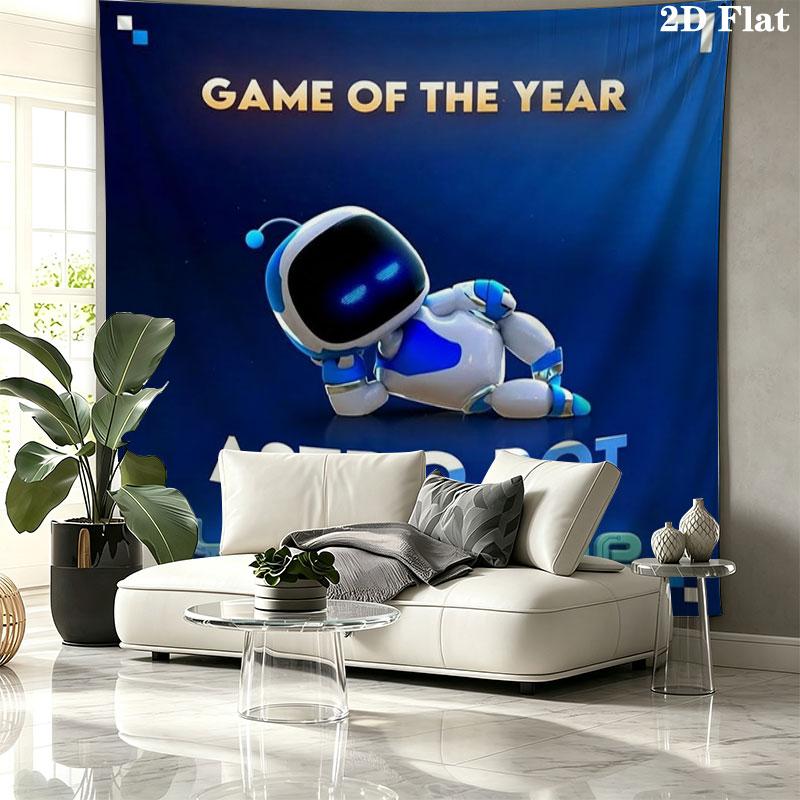 ASTRO BOT Custom Name Wall Tapestry Aesthetic Wall Hanging Printed Fabric Blanket Decorative Tapestries for Bedroom Living Room Home Decor