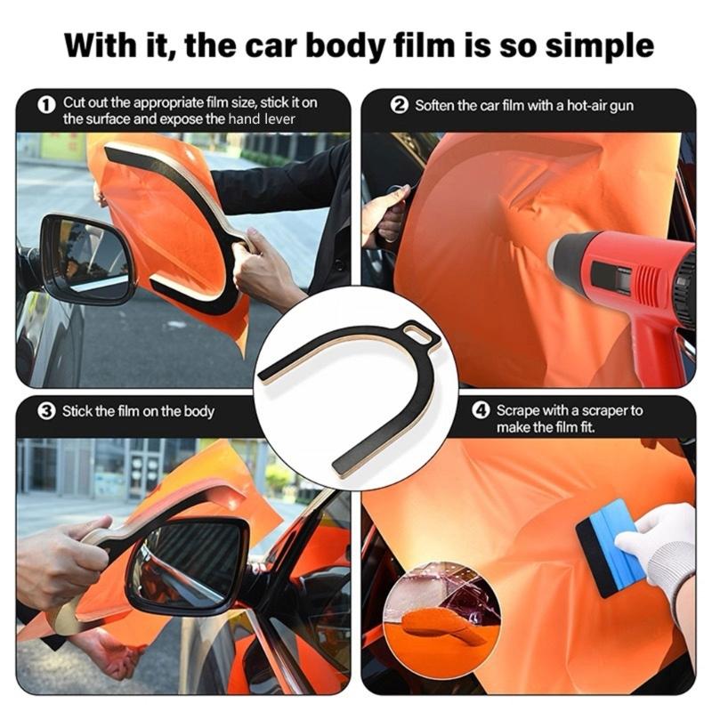 Applicator U Shape Bumper Wrap Application Tool Rearview Tints Protection Styling Installation Car Wrap Tool