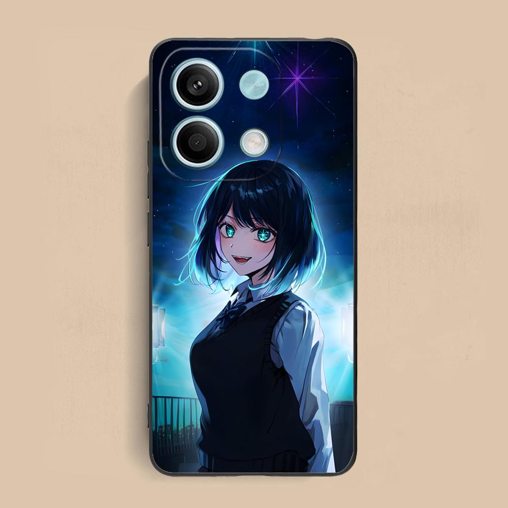 Anime Oshinoko AI Hoshino Phone Case for Xiaomi Redmi Note 14 13 12 11 S Pro Plus 4G 5G Colorful Printing Cover Pretty Luxury