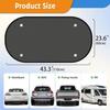 2025 New Upgrade Car Shades for Back Windows Baby 43.3"x23.6"(1 Pack), Rear Wind