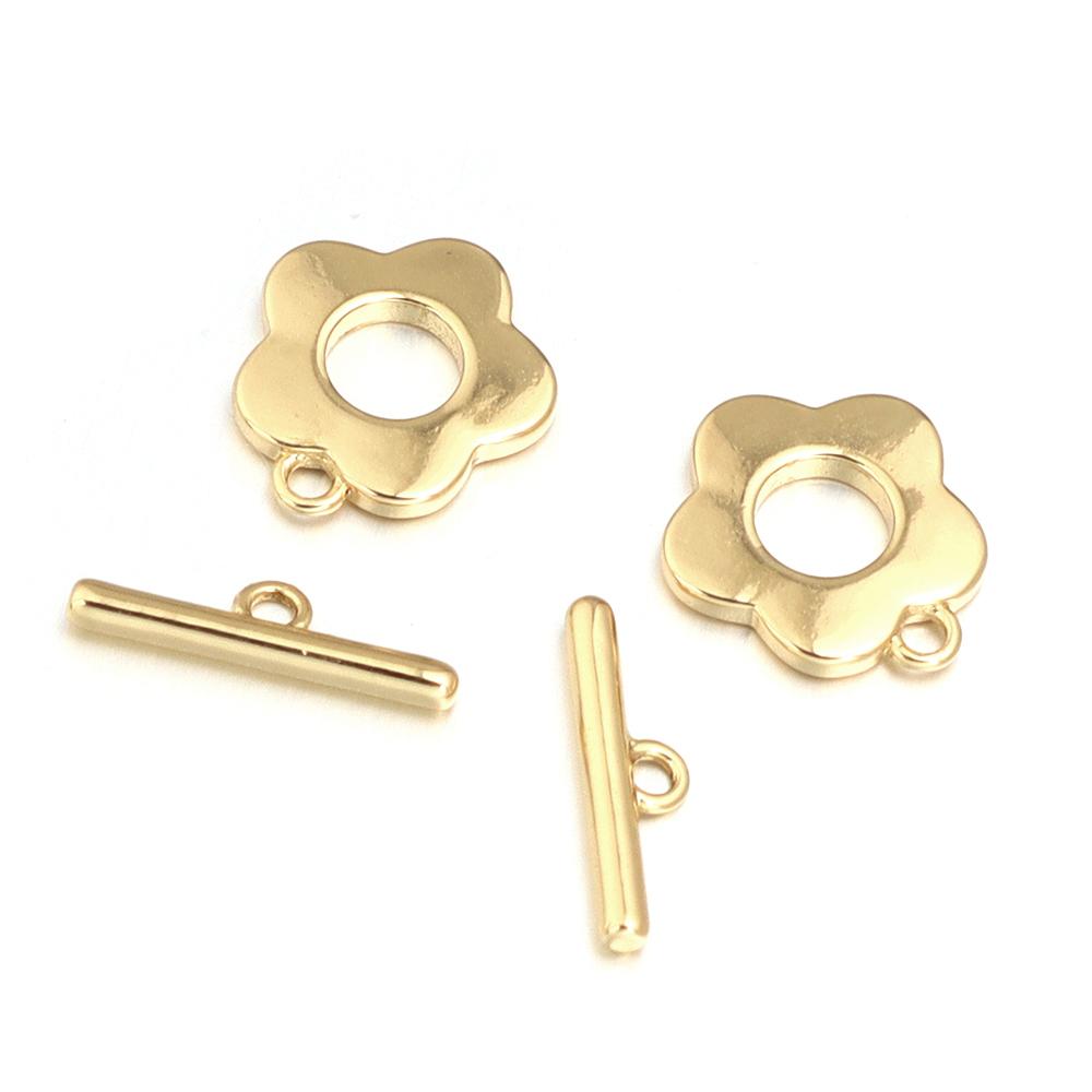 4-5Sets/Lot  Metal OT Clasps Connectors For Bracelet Necklace DIY Toggle Clasps Buckle Jewelry Making Supplies Connectors