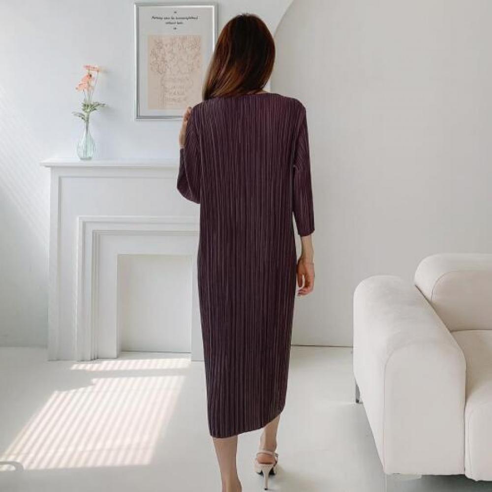New ArrivalS Open Run Women S Pleated Long dreSS