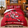 Bukayo Saka Pattern Bedding 3Pcs Set Custom Name, Bed Sheet And Pillowcases For Home Bedroom