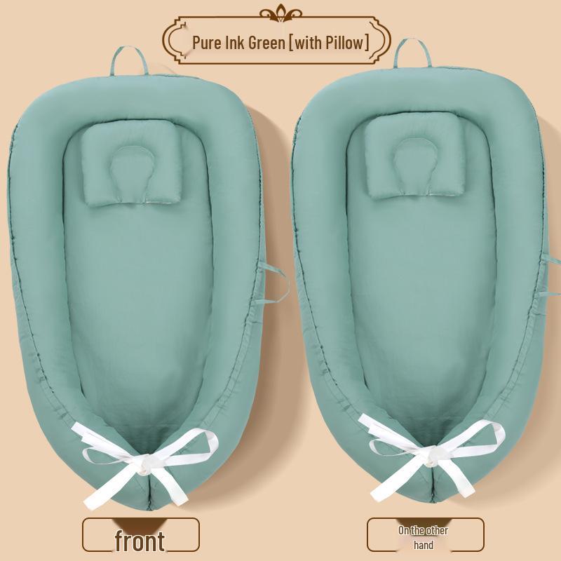 Pure Cotton Portable Anti-Pressure Baby Pillow & Bed Nest